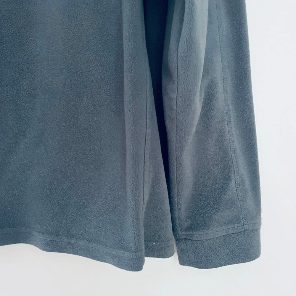 L. L. Bean Quarter Zip Pullover Fleece Grey Gray Large - Picture 4 of 5